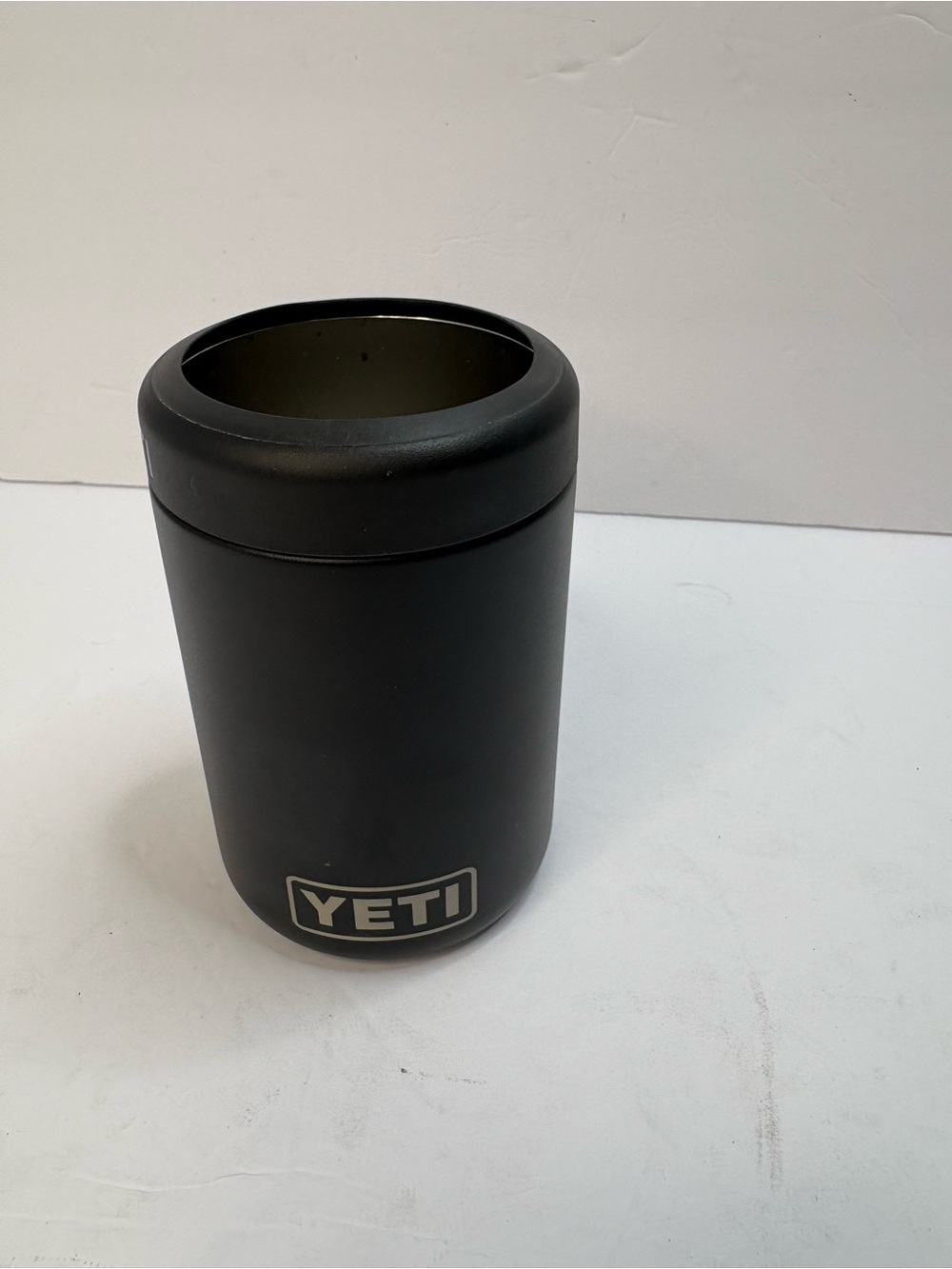 YETI Rambler Colster 12 oz Can Cooler Black JH Logo Insulated Koozie